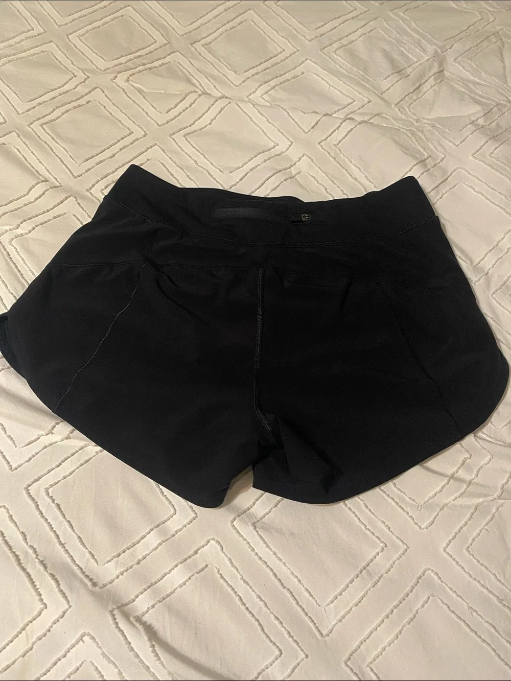Girl’s Athleta Black Running Shorts with Foldover Waistband